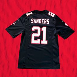 Deion Sanders Atlanta Falcons Nike Black Jersey Small