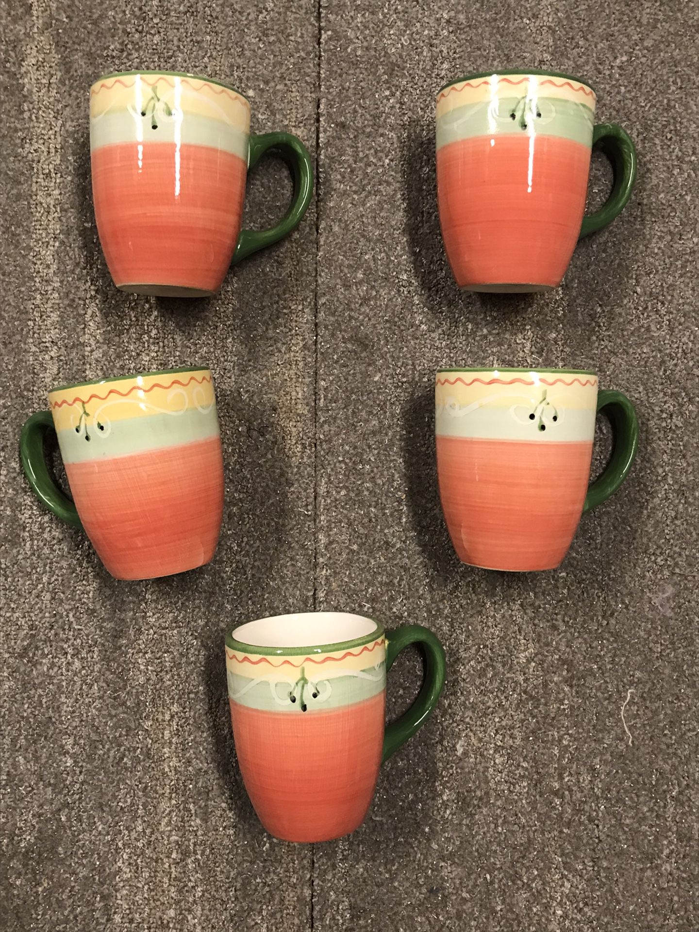 Coffee Cups  Set Of 5 /  $8.00
