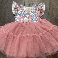 Girls Flower Tutu Dress Size XS Or 4 By Marie Nicole #7