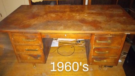 Mid Century Modern 1960's Executive Desk