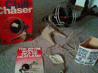 Vtg. Chill Chaser Heatlamp kit by G.E.