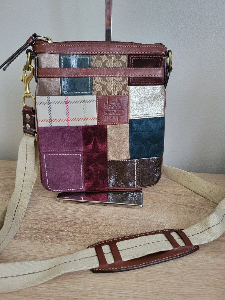 Coach 2007 Holiday Patchwork Crossbody