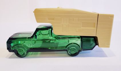 Avon Camper Cologne and Talc Bottles