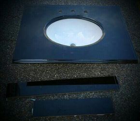 Granite vanity sink