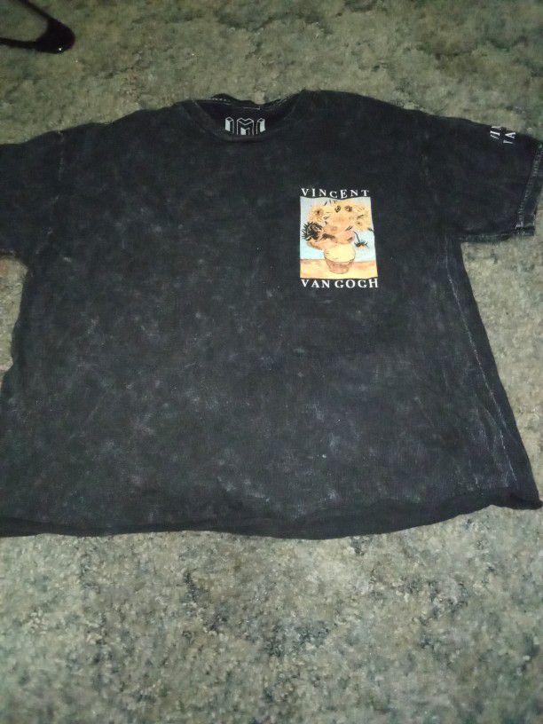 Van Gogh T Shirt Crop A Little 