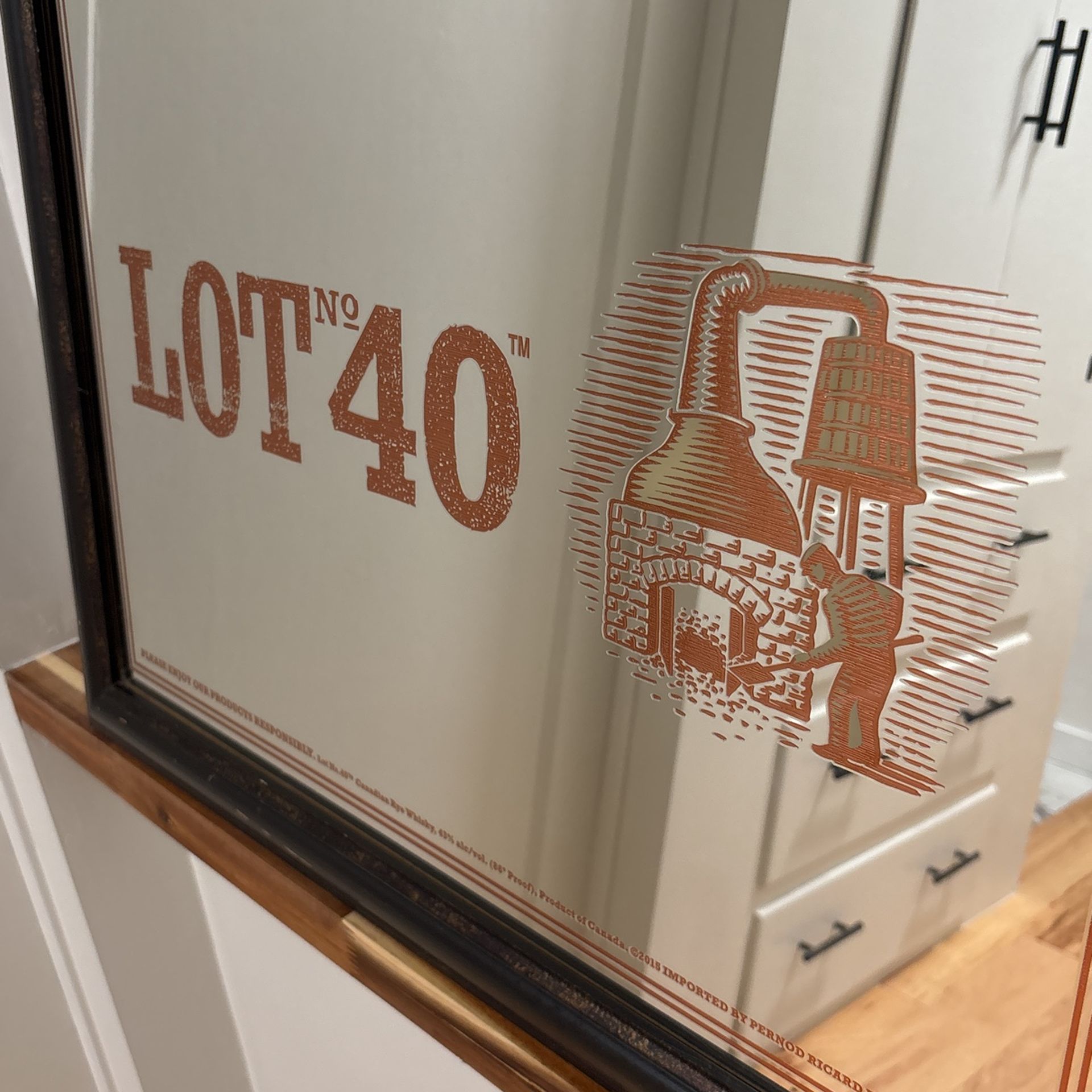 Lot 40 Vintage Mirror Bar Liquor Advertisement Collectable Man Cave