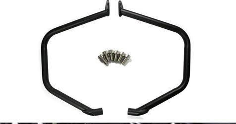 Victory Cross Country Crash Bars Black Powder-Coated Steel