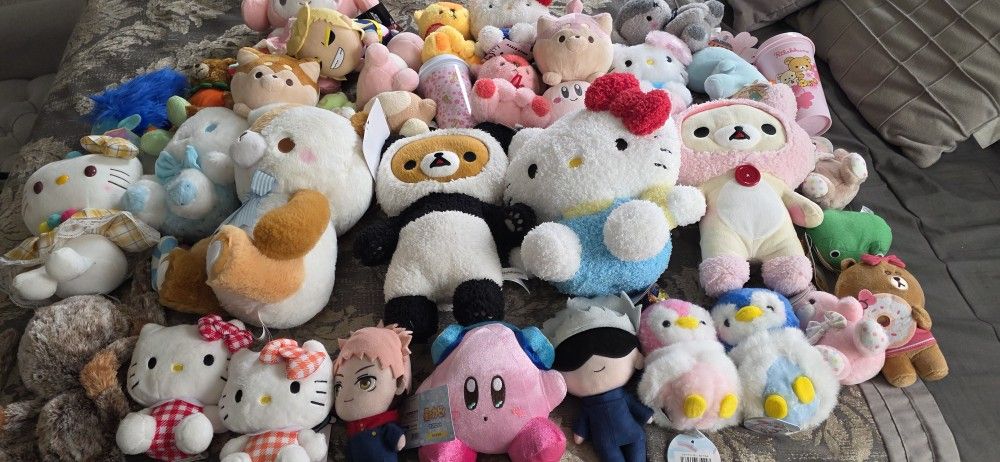 Plush Anime Figure Bundle