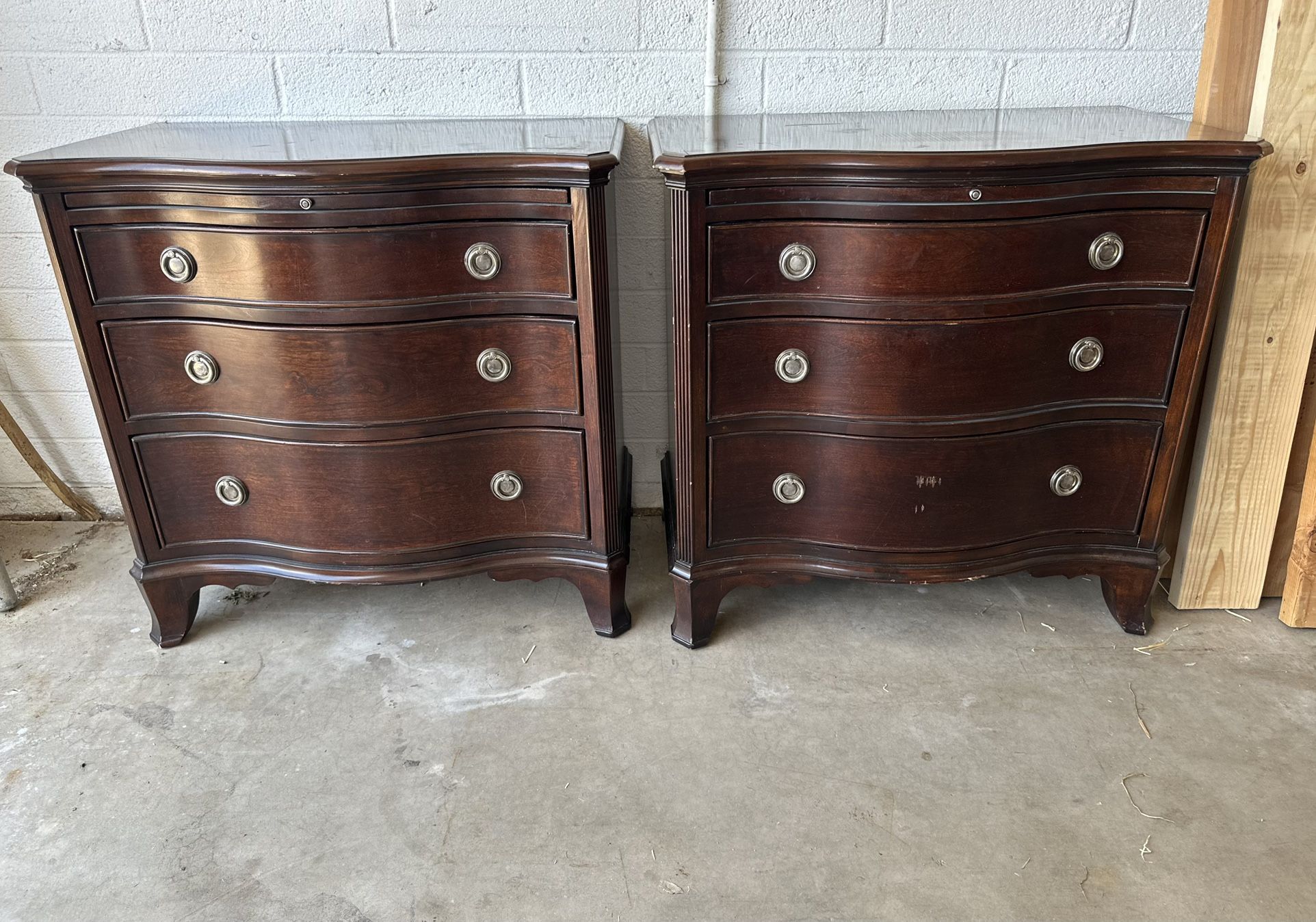 PENDING!!!! Mahogany Bachelors Chests, Matching Pair of Nightstands (2)