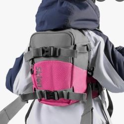 Sklon Ski Snowboard Harness Trainer Backpack Kids Pink Gray Adjustable Straps