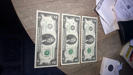 Two dollar bills