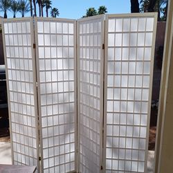 Brand new white room divider
