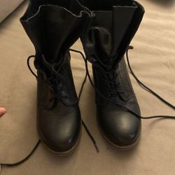 Steve Madden Combat Boots (real Leather)