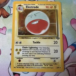 Vintage Pokemon Electrode Base Set Unlimited 