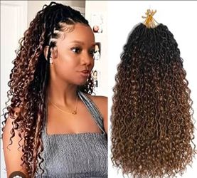 Cookout 18 inch goddess locs crochet hair boho faux locs 8 packs