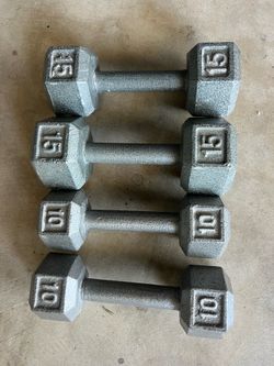 10,15 Lbs Dumbbells