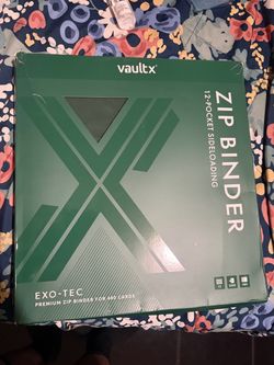 Vault X 12-Pocket Side Load Exo-Tec Zip Binder - 480 Cards BRAND NEW