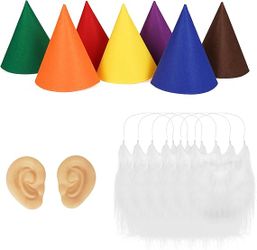 7 Dwarves Costume Set - 7 Dwarfs Costume for Halloween, Storybook & Fairy Tale Themed Parties