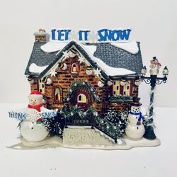 2005 Dept 56 Snow Village Christmas Lane The Snowman House 55390 Let It Snow 
