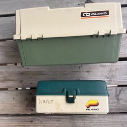 2 Vintage Plano Fishing Tackle Boxes for Sale in Naperville, IL