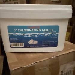 22lb 3” Swimming Pool Chlorinating Tablets Chlorine Tablets Tabs