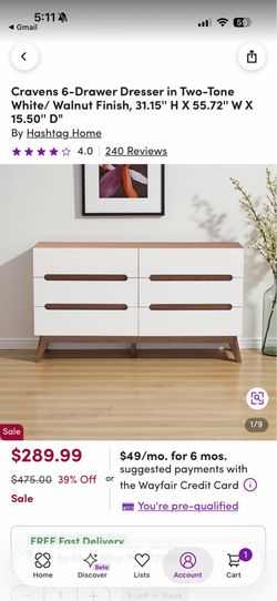 6 Drawer Dresser