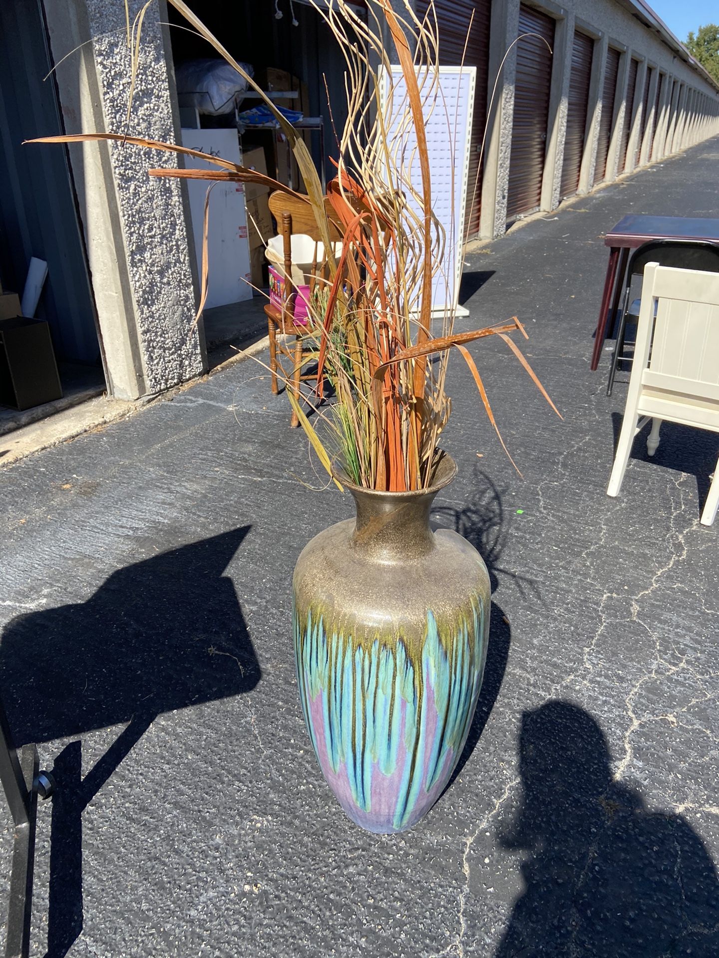 Floor Vase With Flowers