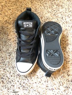 Leather mid converse shoes