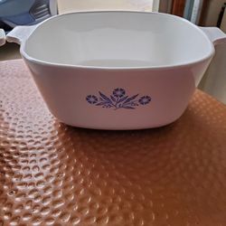 Vintage Cornflower Corning Ware Casserole Dish,  2.5 Qt, Each