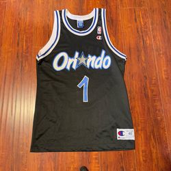 PENNY HARDAWAY Orlando Magic #1 Jersey Blk Vtg 90s Champion Men Sz-40 Small Read!
