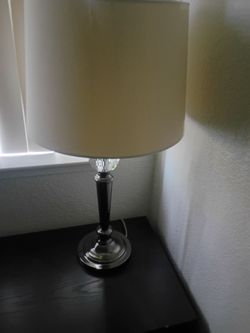 Table Lamp set with Crystal Accent and Drum Shade