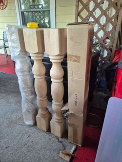Nice Brand New Four wooden post for Kitchen remodel.