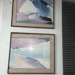 Large Vintage Purple Art Prints 