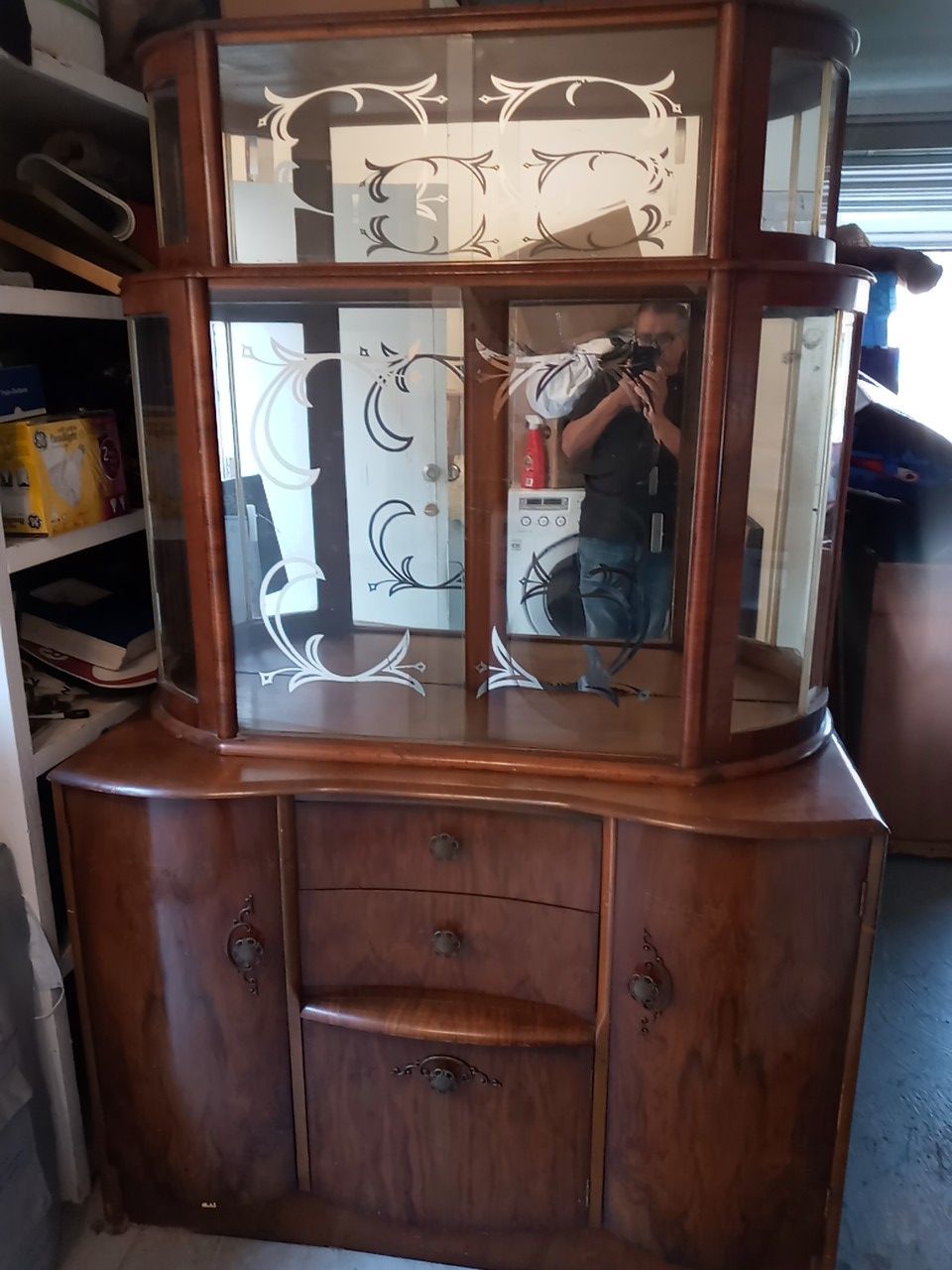 China hutch antique 48 by 76