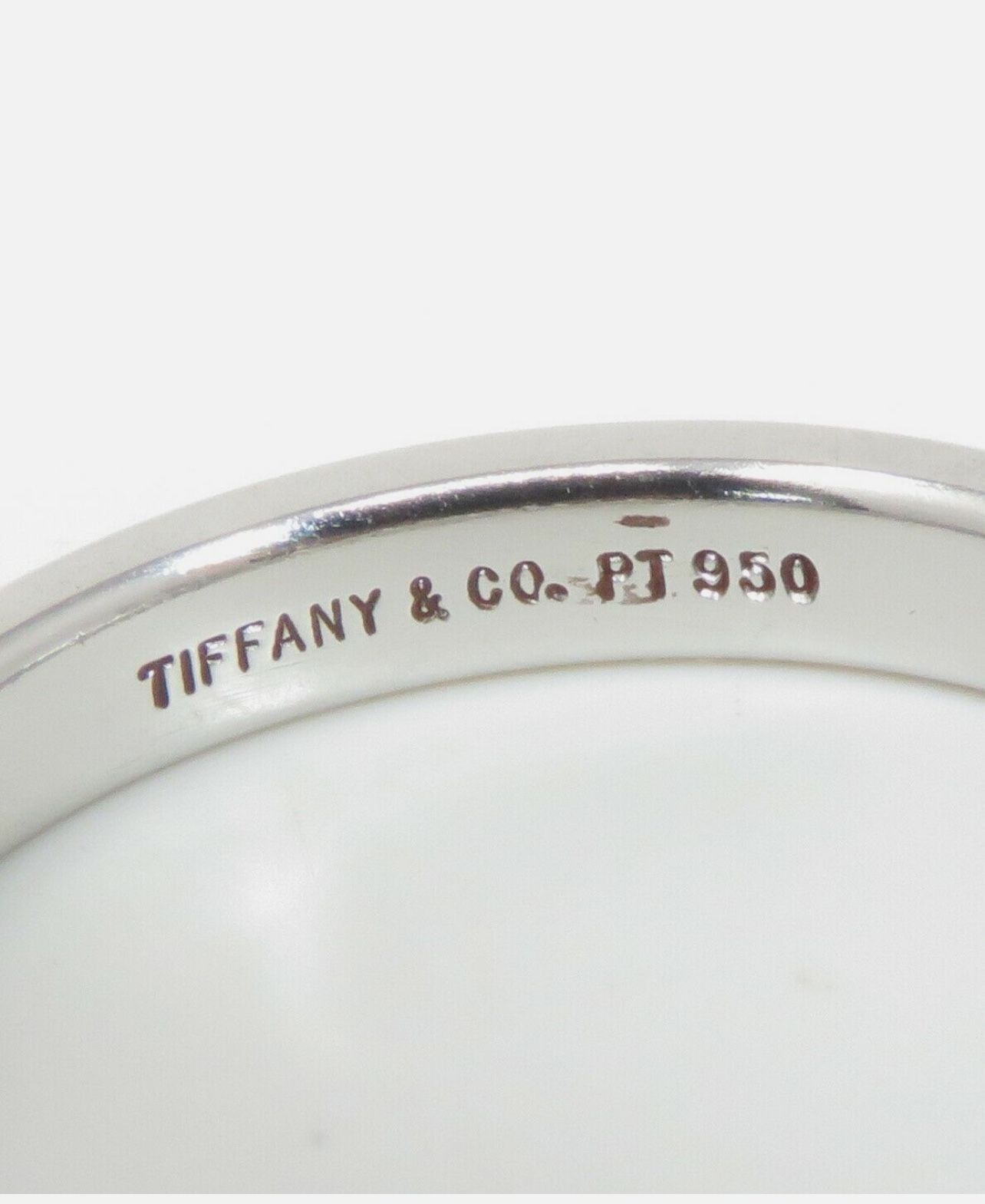 Tiffany & Co Platinum PT950 3mm Wide Wedding Anniversary Band