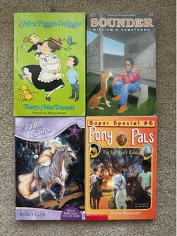 set of 4 tween/teen pony book bundle