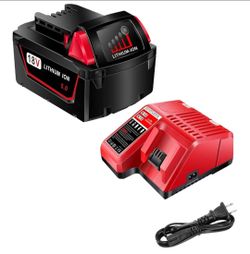 18V Battery and Charger for Milwaukee M18