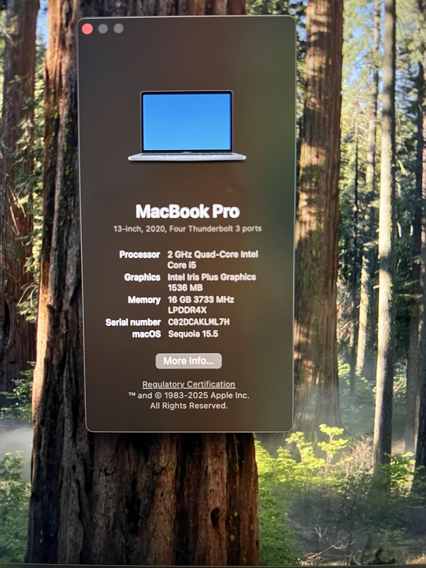 MacBook Pro 13in 2020