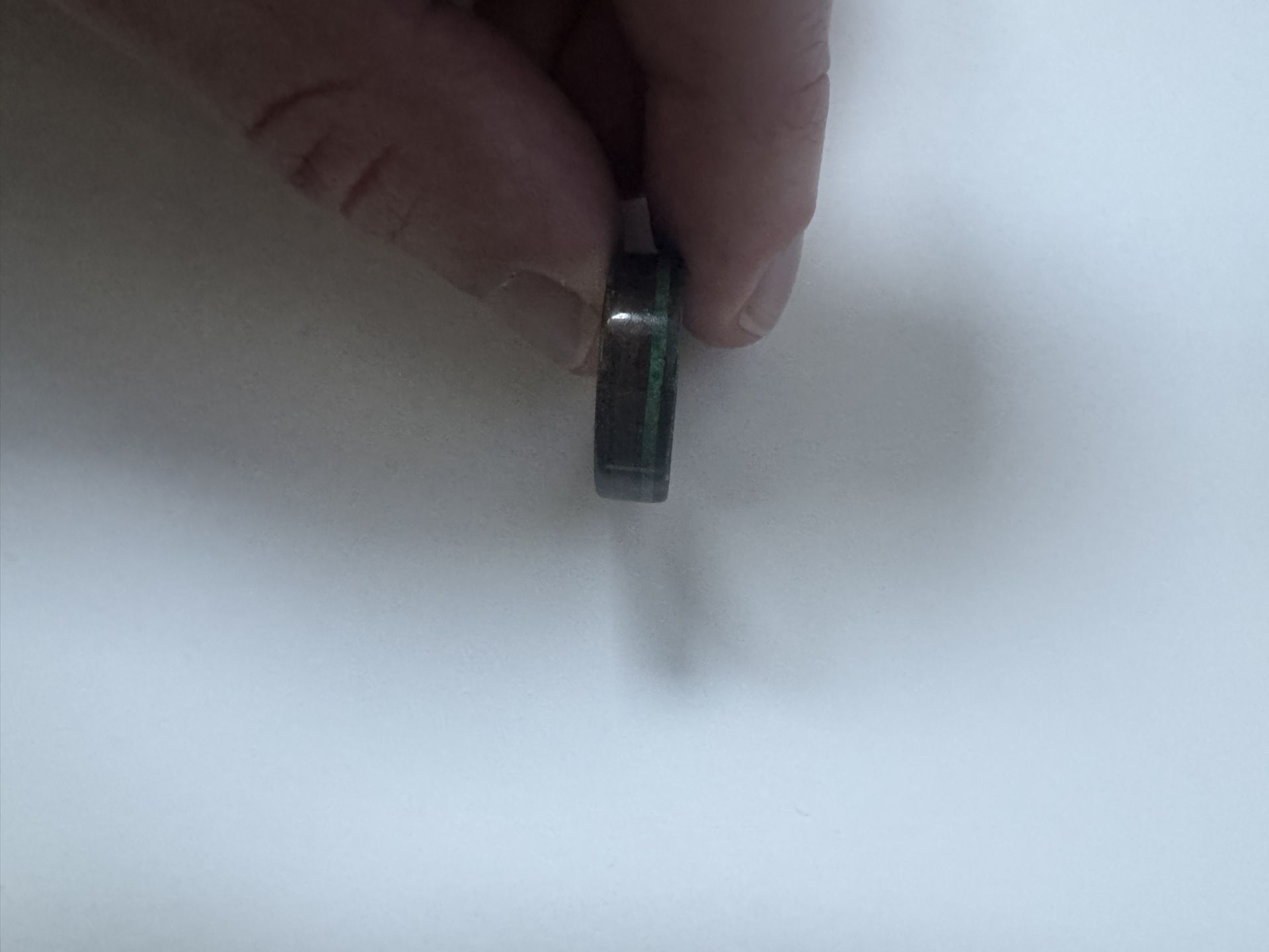 Bentwood Ring Ebony and Malachite