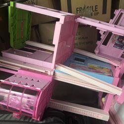 Barbie Dream house (new) And Kids Art Easel 