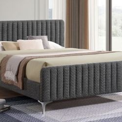 Brand New Grey Queen Size Bed Frame