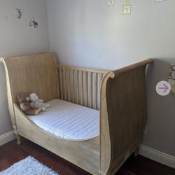 Restoration hardware sales sleigh crib