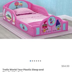 New Trolls Toddler Bed Frame (Mattress Not Included)