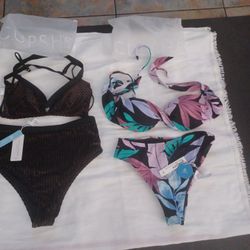 2 Brand New Cupshe Bikinis Nedium With Tags