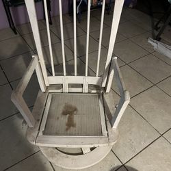 White Slider Chair 