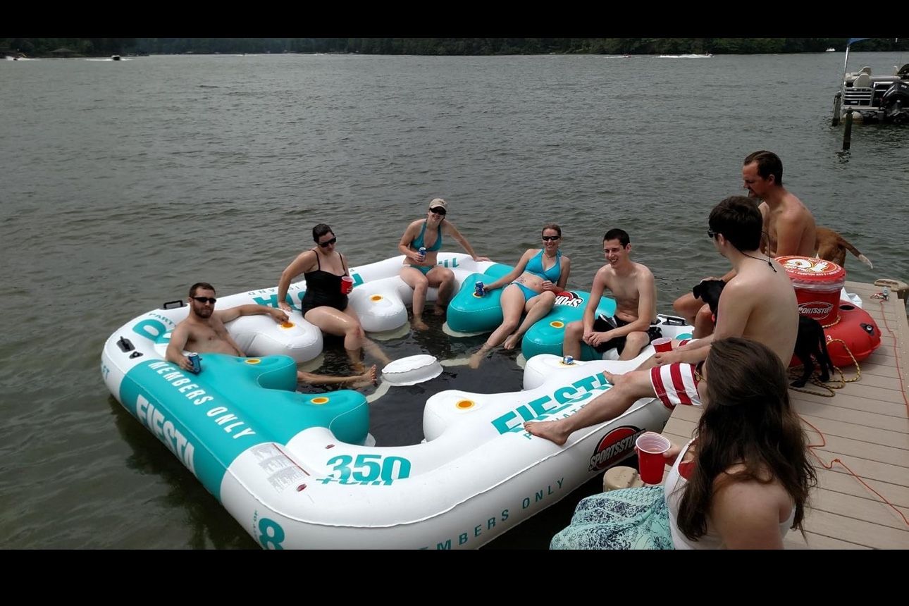 Fiesta Inflatable Island Water Float/floating Device