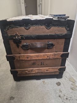 Antique Wooden Steamer Trunk
