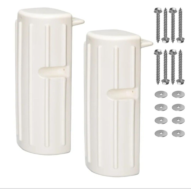 2 Packs Boat Dock Bumpers, Dock Fenders for Dock Edge Protection, Anti-Crack Marine Dock Bumpers with Stainless Steel Mounting Hardware