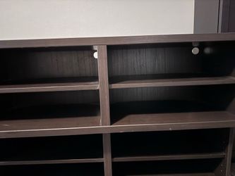 Dark Brown Wooden Media Console