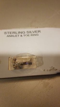 Sterling silver toe ring